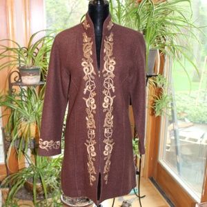 Coldwater Creek 100% Wool Jacket Sz Large NWT